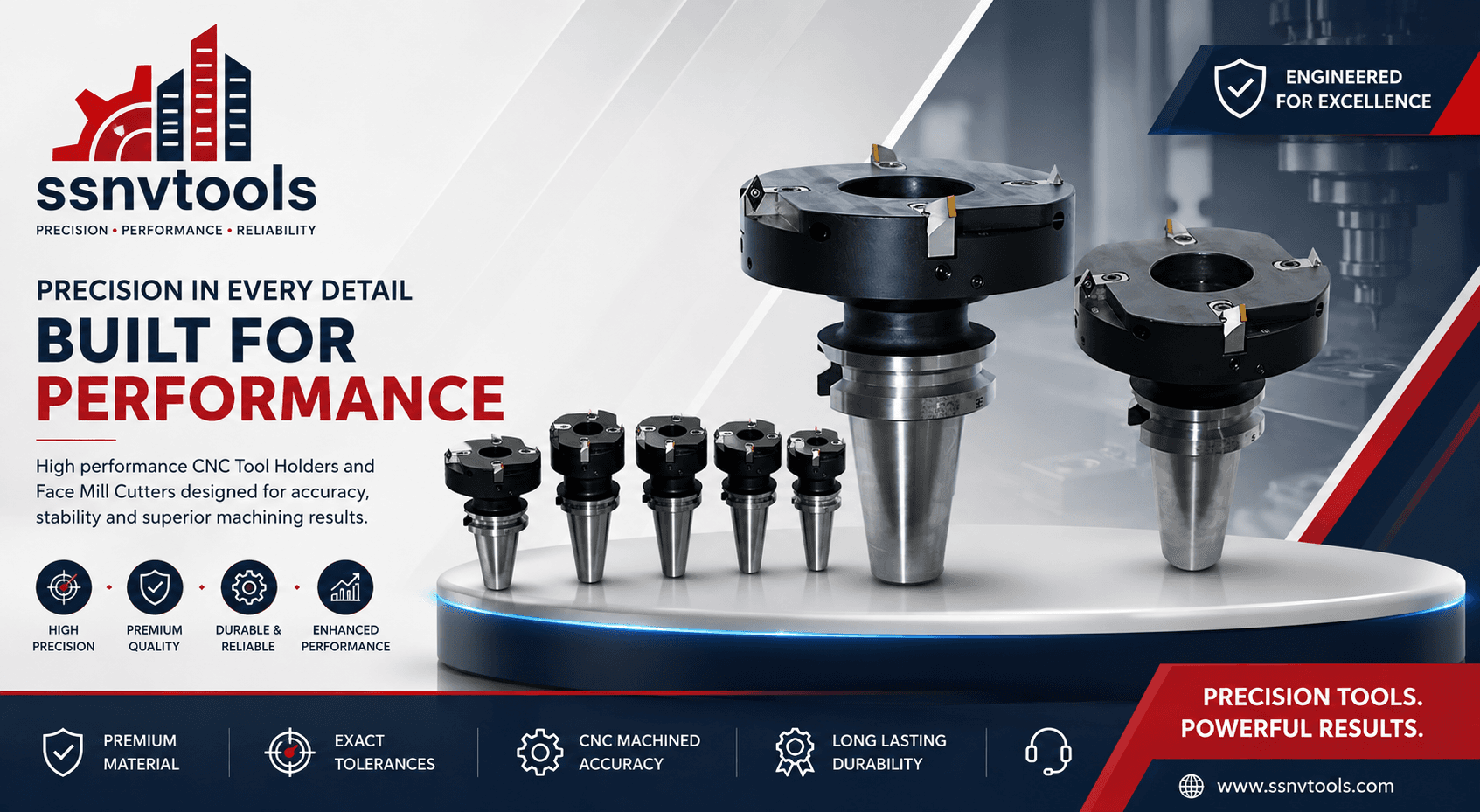 SSNVTOOLS Milling Cutters & Tool Adaptors Banner 3